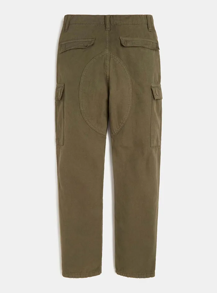 Kids Big Boy GUESS Olive Cargo Pants 716