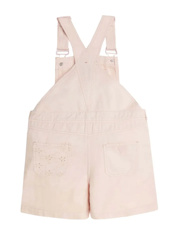 Kids Big Girl GUESS Dolly Pink Denim Romper 716 Kids Big Girl GUESS Dolly Pink Denim Romper 716