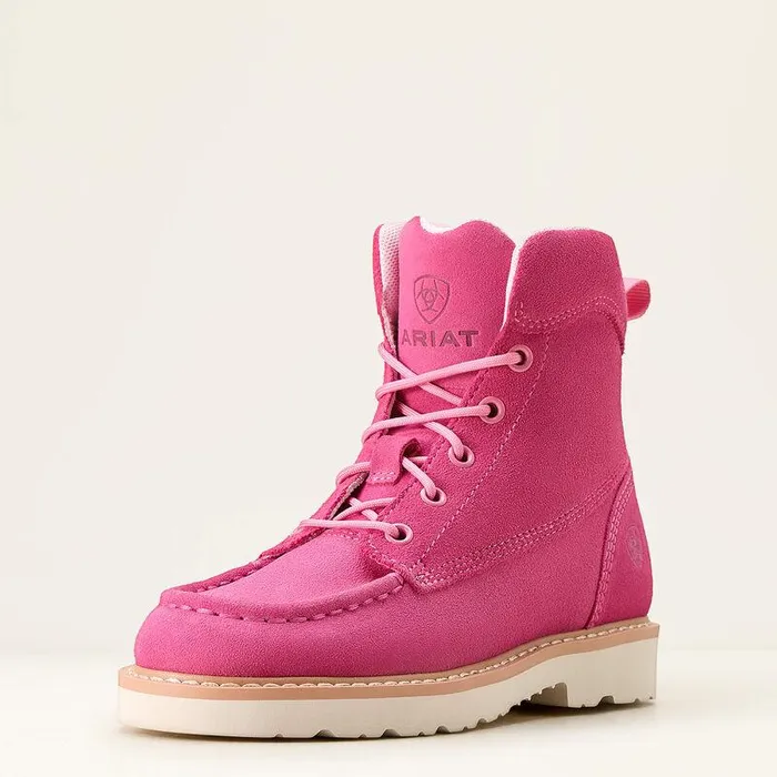 Kids Big Kids039 Footwear Ariat Lift Lacer Boot Haute Pink Suede