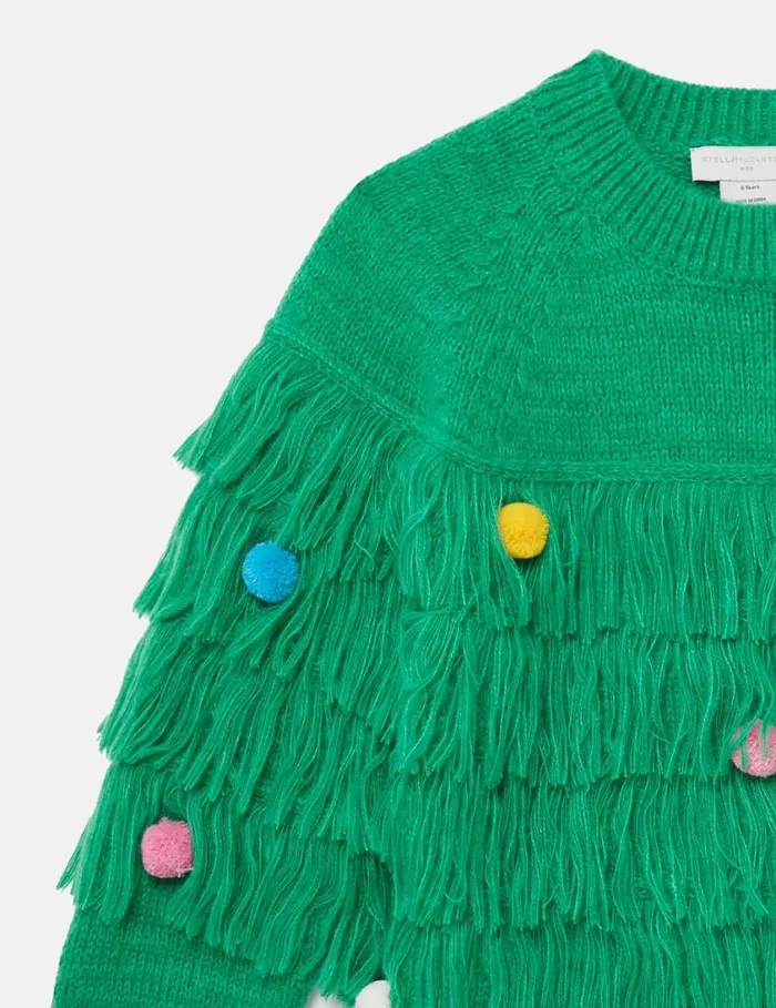 Kids Christmas Tree Knitted Sweater Green Stella McCartney Sweaters and Cardigans Kids Christmas Tree Knitted Sweater Green Stella McCartney Sweaters and Cardigans