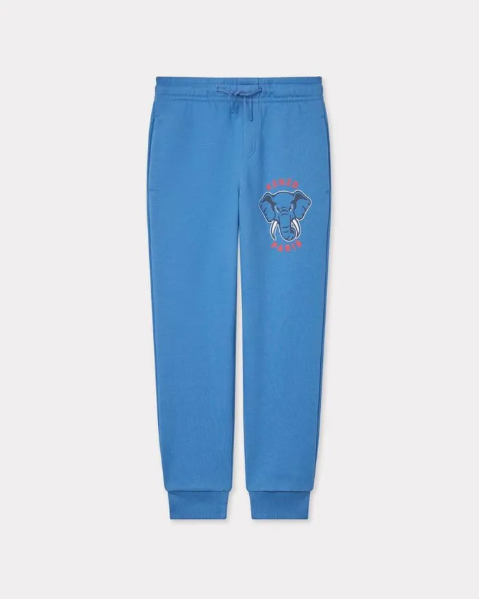 Kids Fleece Jogging Bottoms Blue Kenzo Pants And Shorts