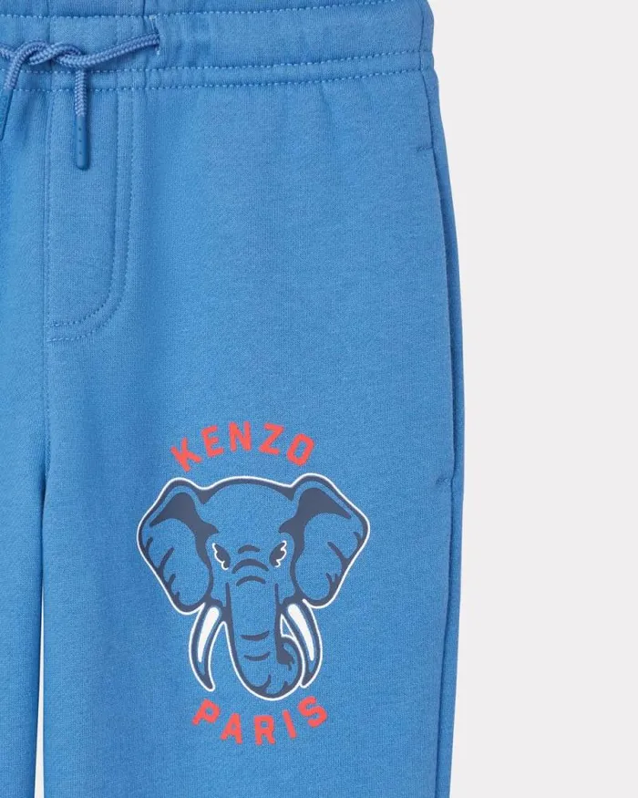 Kids Fleece Jogging Bottoms Blue Kenzo Pants And Shorts