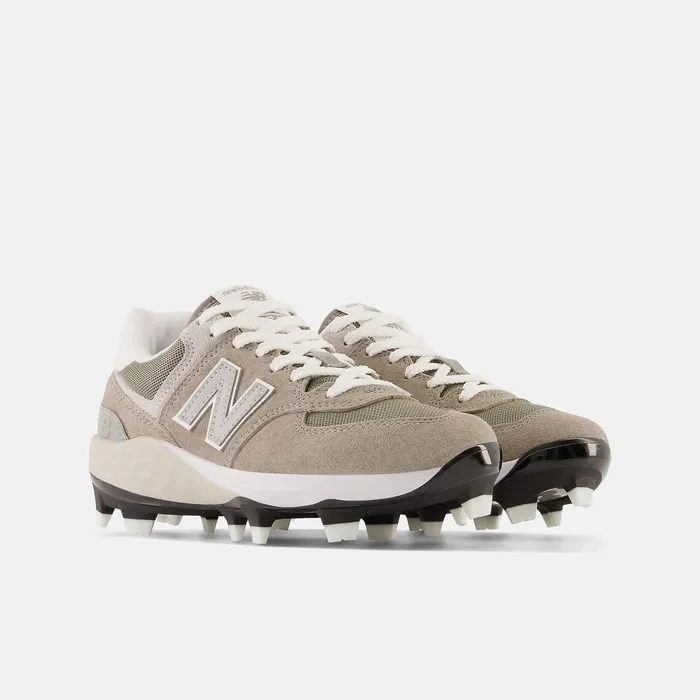 Kids Fresh Foam 574 Youth Molded Cement With Shark Skin And White New Balance Cleats