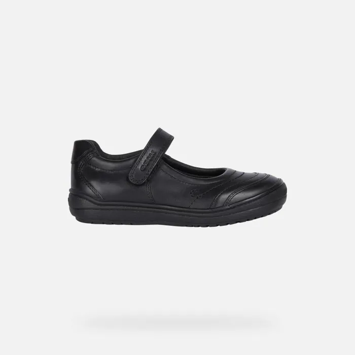 Kids Geox Ballerinas HADRIEL I Leather Ballerina Flats Black Junior Girl Geox Black