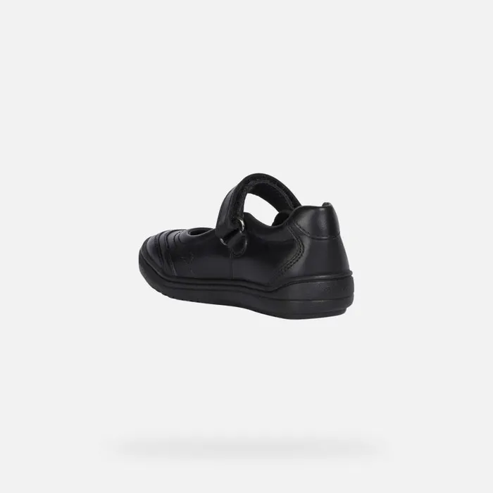Kids Geox Ballerinas HADRIEL I Leather Ballerina Flats Black Junior Girl Geox Black