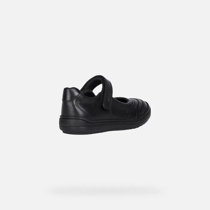 Kids Geox Ballerinas HADRIEL I Leather Ballerina Flats Black Junior Girl Geox Black