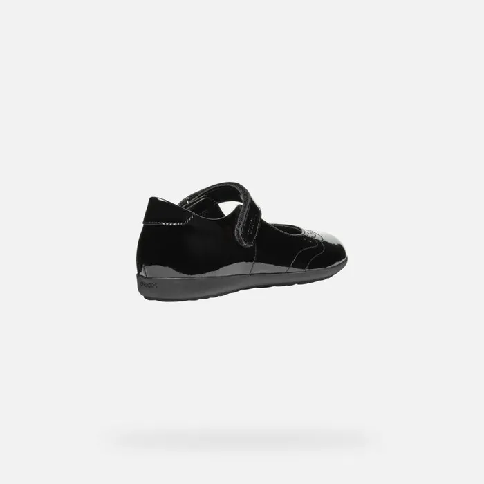 Kids Geox Ballerinas IBERIDE GIRL Black Ballet Flats With Straps Black