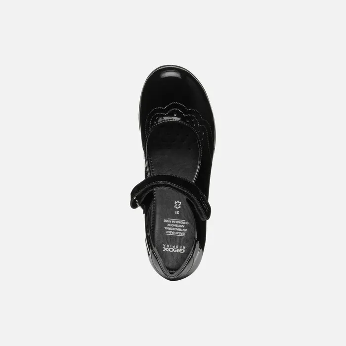 Kids Geox Ballerinas IBERIDE GIRL Black Ballet Flats With Straps Black