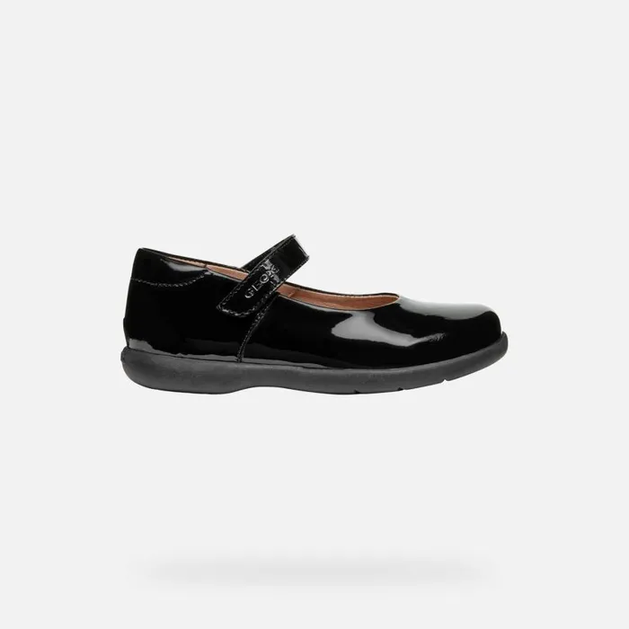 Kids Geox Ballerinas NAIMARA GIRL Black Ballet Flats With Straps Black