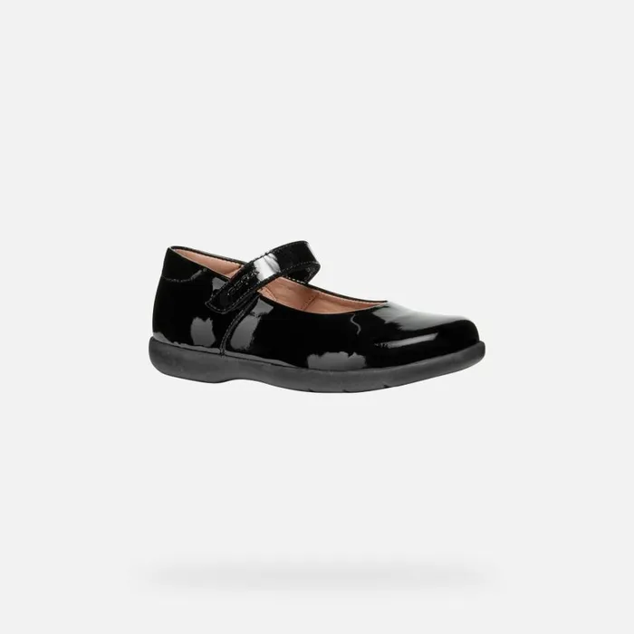 Kids Geox Ballerinas NAIMARA GIRL Black Ballet Flats With Straps Black