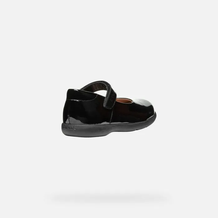Kids Geox Ballerinas NAIMARA GIRL Black Ballet Flats With Straps Black