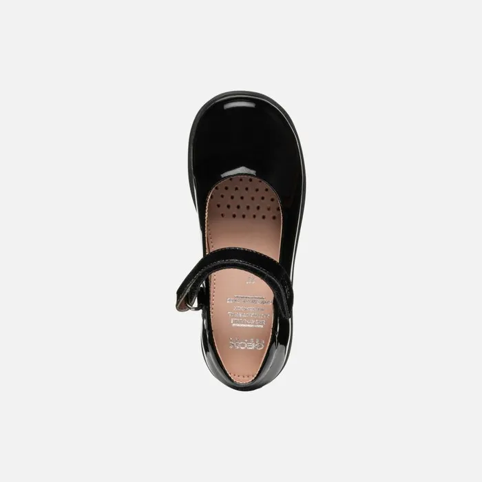 Kids Geox Ballerinas NAIMARA GIRL Black Ballet Flats With Straps Black