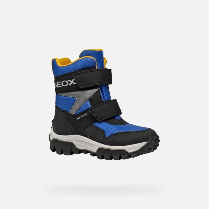 Kids Geox Boots HIMALAYA ABX BOY RoyalBlack Waterproof Boots Royalblack