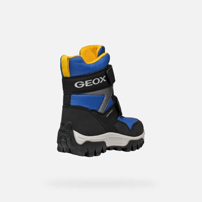 Kids Geox Boots HIMALAYA ABX BOY RoyalBlack Waterproof Boots Royalblack