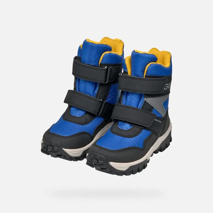 Kids Geox Boots HIMALAYA ABX BOY RoyalBlack Waterproof Boots Royalblack
