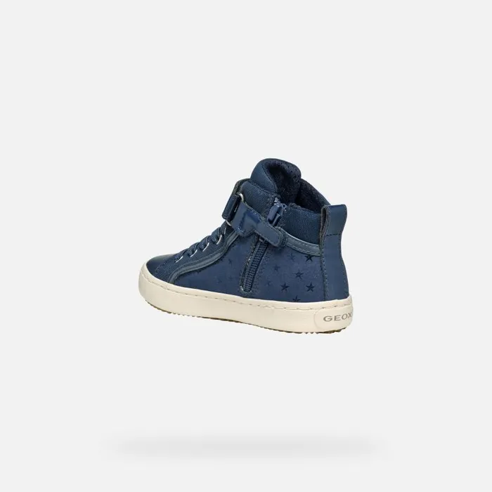 Kids Geox Sneakers KALISPERA GIRL Avio High Top Sneakers Avio