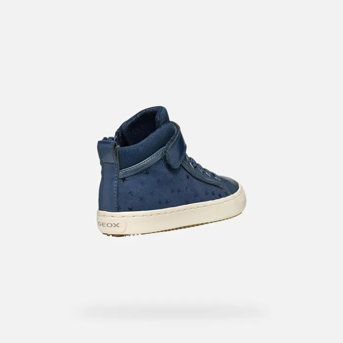 Kids Geox Sneakers KALISPERA GIRL Avio High Top Sneakers Avio