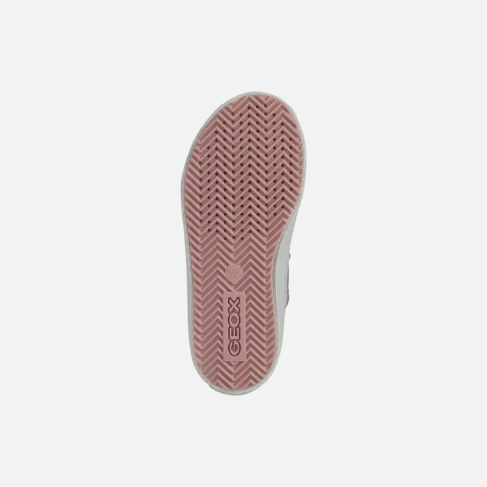 Kids Geox Sneakers KALISPERA GIRL High Top Sneakers Pink Junior Girl Geox Dark Pink