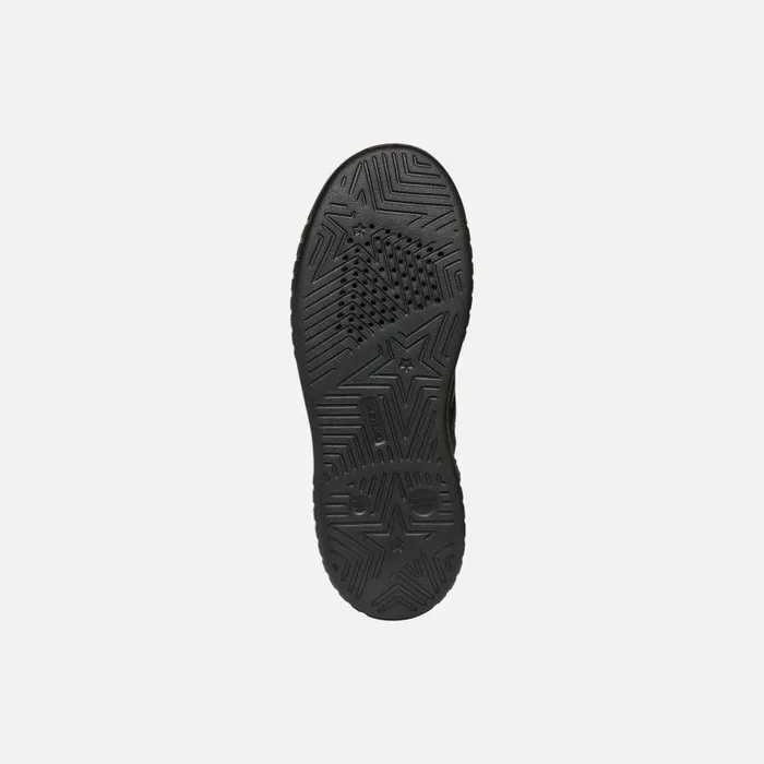 Kids Geox Sneakers MIKIROSHI GIRL BlackPlatinum High Top Sneakers Blackplatinum