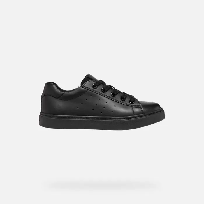 Kids Geox Sneakers NASHIK Kids039s Black Low Top Sneakers UNIFORM Black