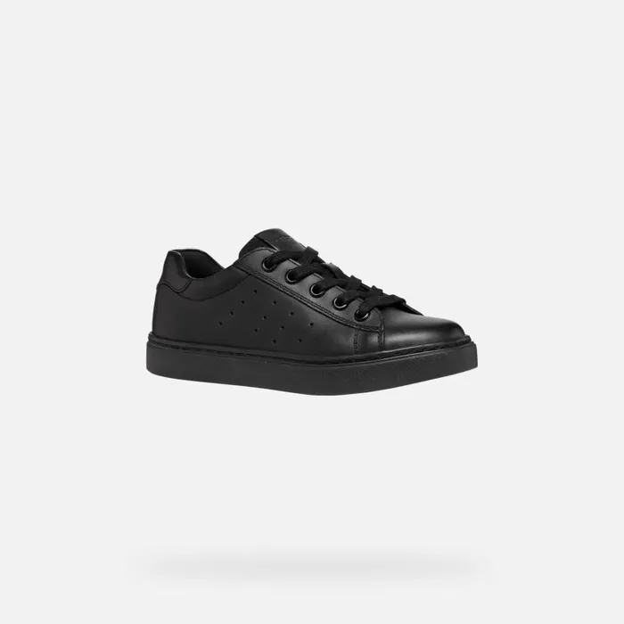 Kids Geox Sneakers NASHIK Kids039s Black Low Top Sneakers UNIFORM Black