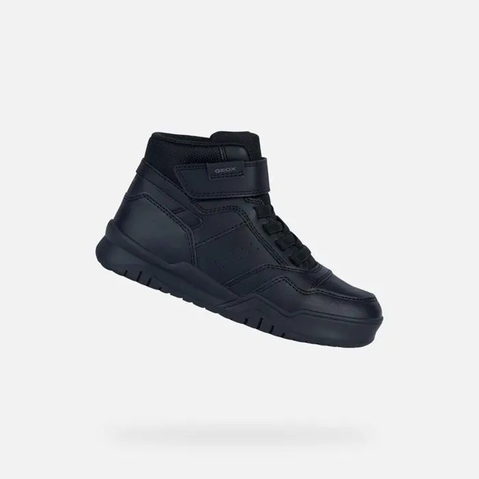 Kids Geox Sneakers PERTH F High Top Sneakers Black Junior Boy Geox Black