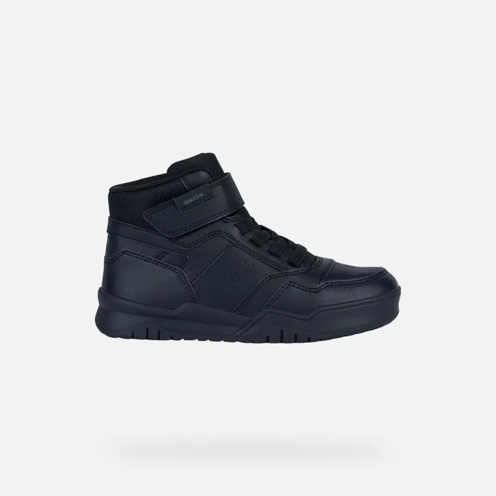 Kids Geox Sneakers PERTH F High Top Sneakers Black Junior Boy Geox Black