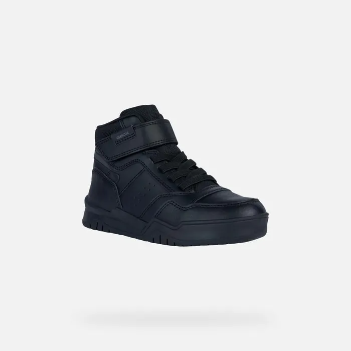 Kids Geox Sneakers PERTH F High Top Sneakers Black Junior Boy Geox Black