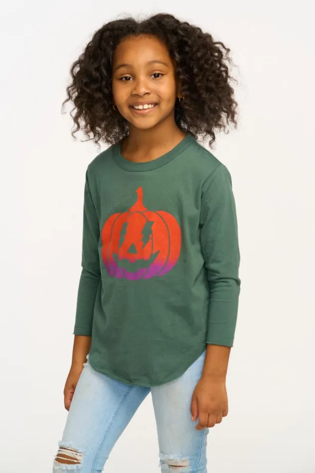 Kids Girls Chaser Brand Ombre Pumpkin Long Sleeve