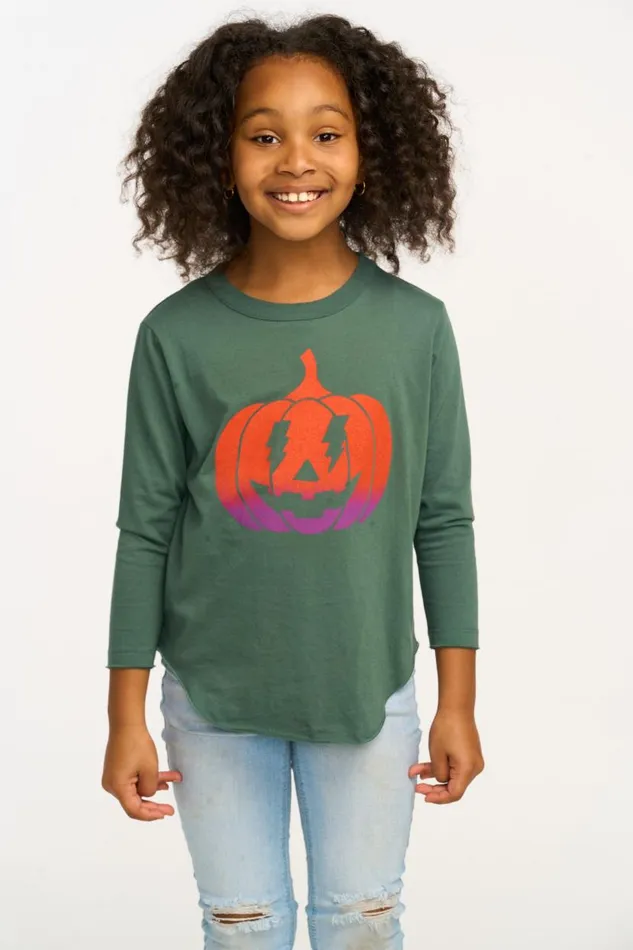 Kids Girls Chaser Brand Ombre Pumpkin Long Sleeve