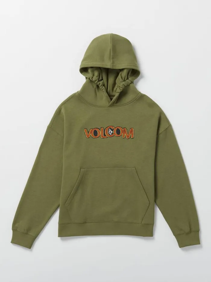 Kids Hoodies and Sweatshirts Volcom Big Boys Squable Hoodie 8211 Military