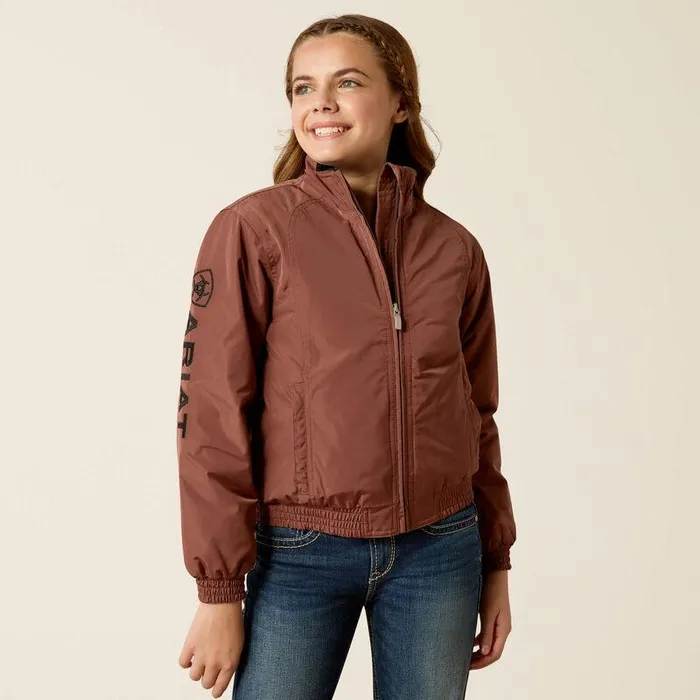 Kids Jackets and Vests Ariat Stable Insulated Jacket Marron