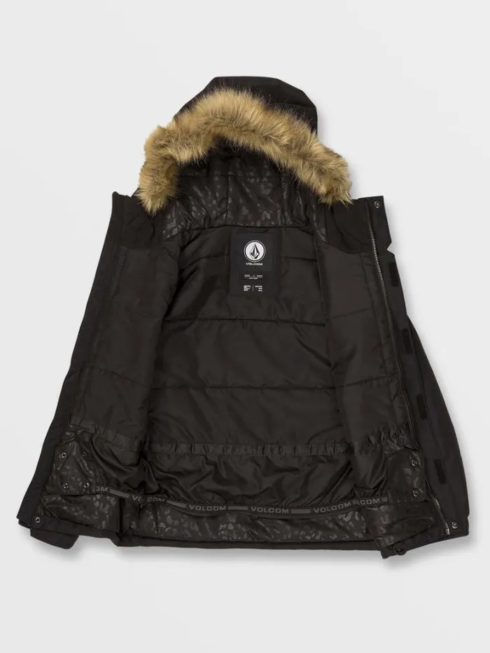 Kids Jackets Volcom So Minty Insulated Jacket 8211 Black