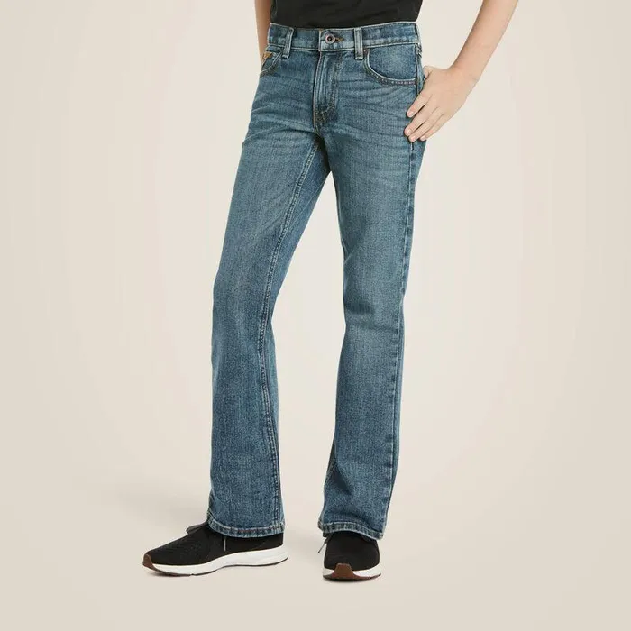 Kids Jeans Ariat B5 Slim Stretch Legacy Stackable Straight Leg Jean Drifter