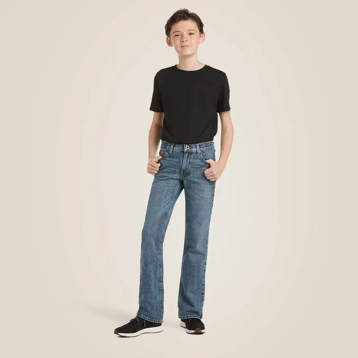Kids Jeans Ariat B5 Slim Stretch Legacy Stackable Straight Leg Jean Drifter Kids Jeans Ariat B5 Slim Stretch Legacy Stackable Straight Leg Jean Drifter