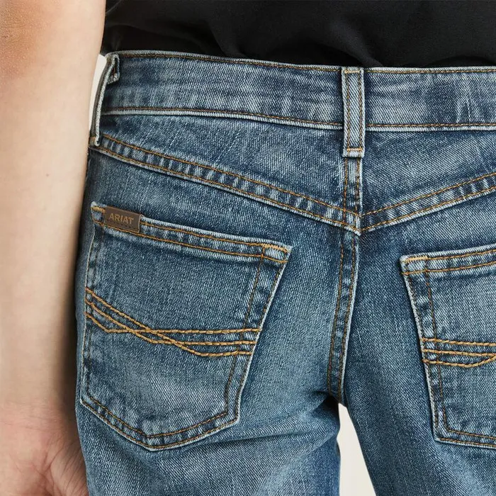 Kids Jeans Ariat B5 Slim Stretch Legacy Stackable Straight Leg Jean Drifter Kids Jeans Ariat B5 Slim Stretch Legacy Stackable Straight Leg Jean Drifter