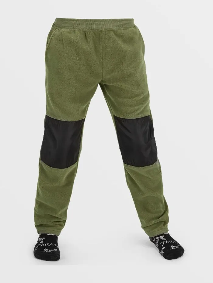 Kids Layering Volcom Polar Fleece Pants 8211 Military