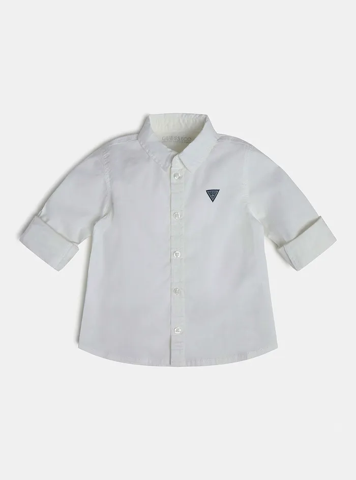 Kids Little Boy GUESS Eco White Logo Shirt 27