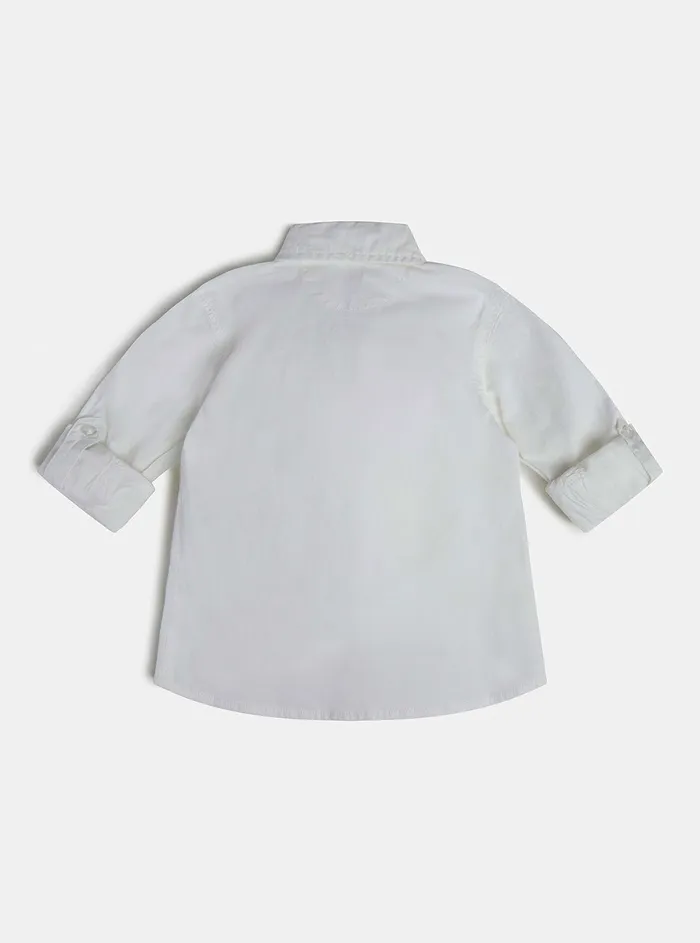 Kids Little Boy GUESS Eco White Logo Shirt 27