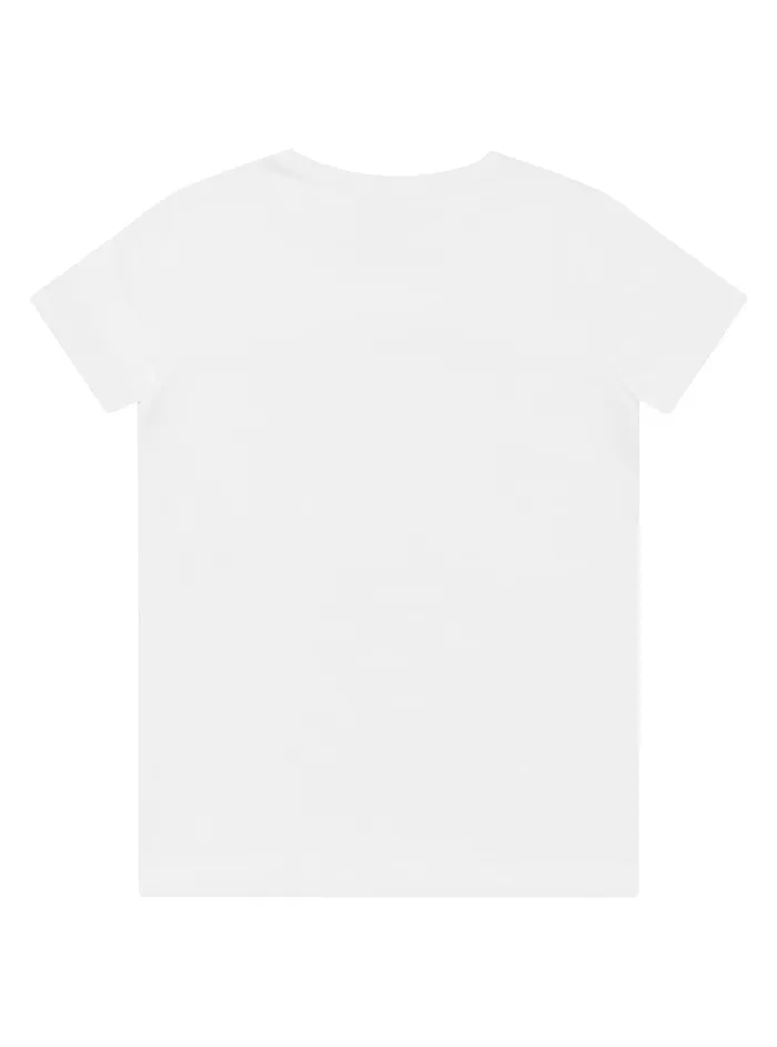 Kids Little Girl GUESS White Leopard Logo Tshirt 27
