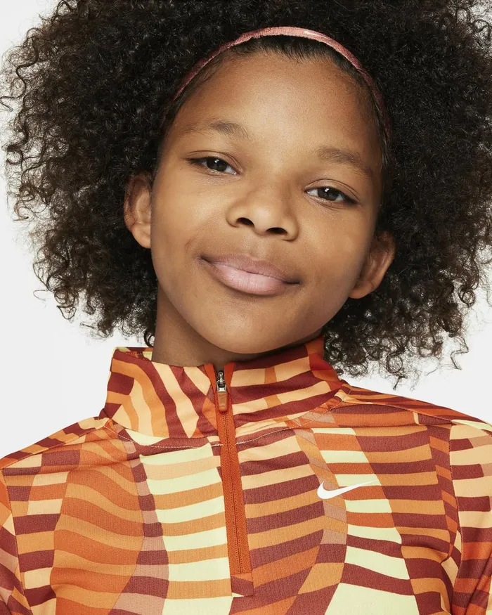Kids Nike All Clothing DriFIT Melon Tintcampfire Orangewhite