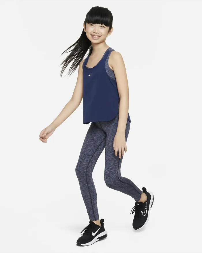 Kids Nike All Clothing DriFIT One Blackmidnight Navywhite