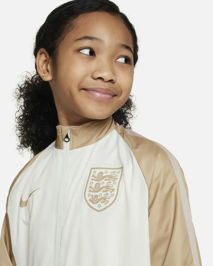 Kids Nike All Clothing England Repel Academy AWF Summit Whitehemppink Oxfordhemp