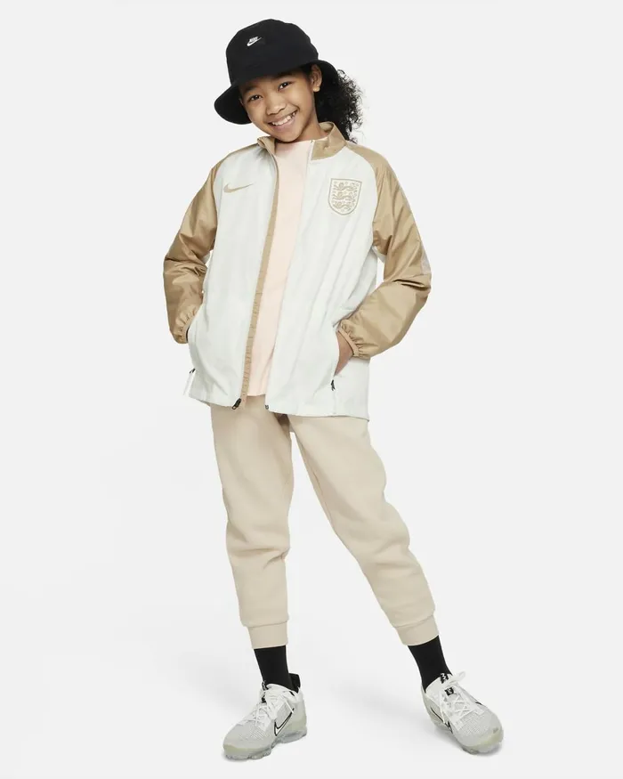 Kids Nike All Clothing England Repel Academy AWF Summit Whitehemppink Oxfordhemp