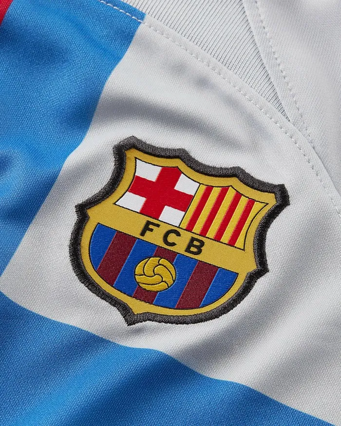 Kids Nike All Clothing FC Barcelona 202223 Stadium Third Sky Greysignal Blueblack