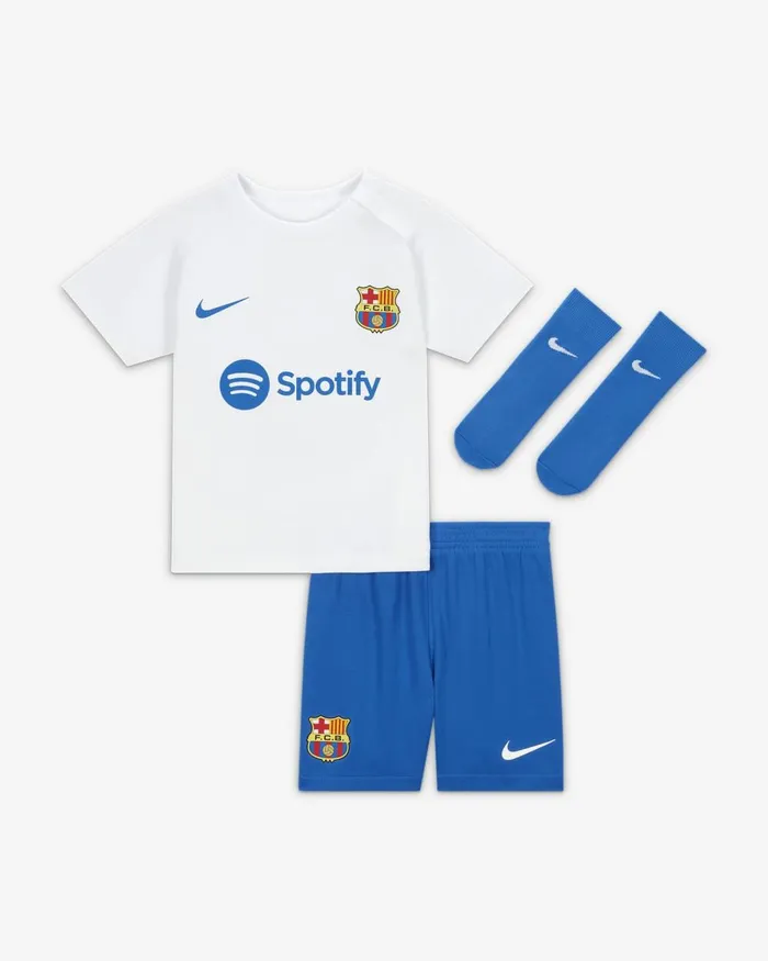 Kids Nike All Clothing FC Barcelona 202324 Away Whiteroyal Blueroyal Blue
