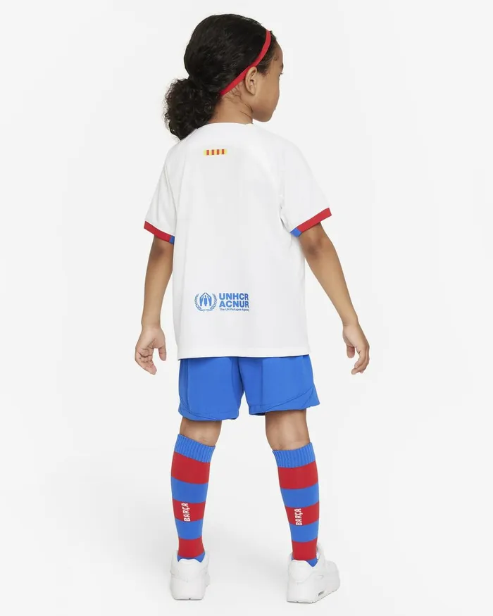 Kids Nike All Clothing FC Barcelona 202324 Away Whiteroyal Blueuniversity Redroyal Blue