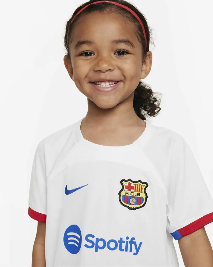 Kids Nike All Clothing FC Barcelona 202324 Away Whiteroyal Blueuniversity Redroyal Blue