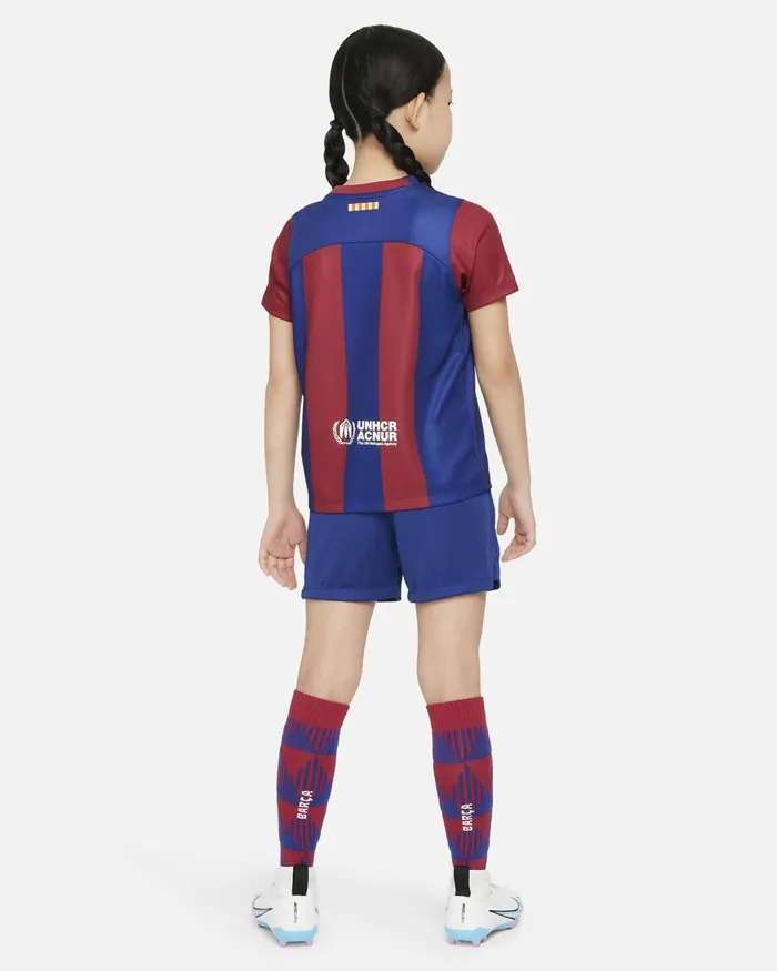 Kids Nike All Clothing FC Barcelona 202324 Home Deep Royal Bluenoble Redwhite