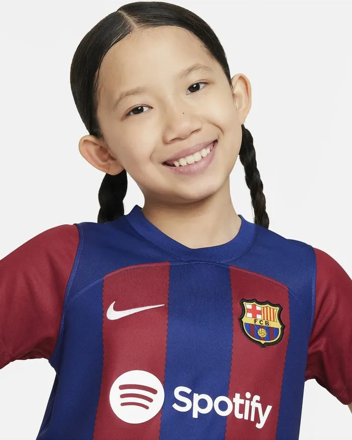 Kids Nike All Clothing FC Barcelona 202324 Home Deep Royal Bluenoble Redwhite